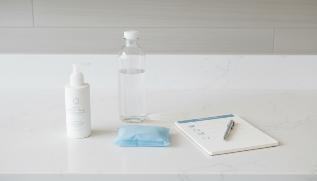 Aftercare essentials and checklist for managing swelling and concerns after filler