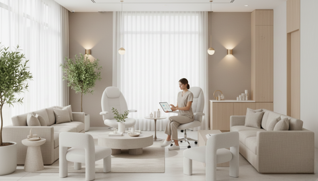 Med spa consultation in La Jolla San Diego discussing treatment options and skincare goals