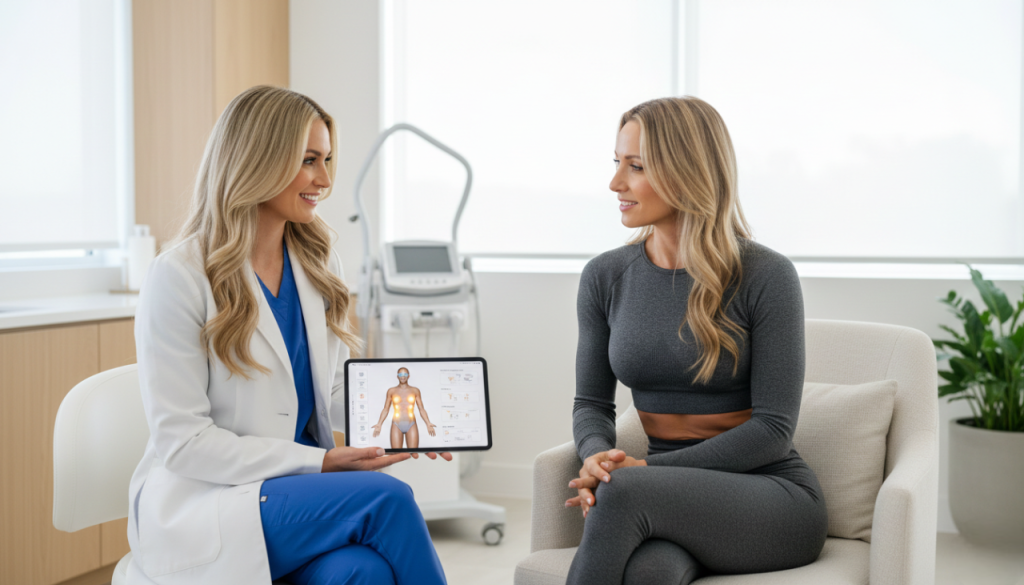 Consultation for la jolla CA Emsculpt abs treatment options