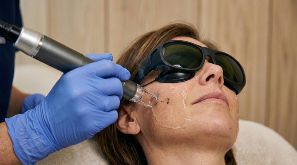 Advanced laser technology used for safe and precise skin treatments