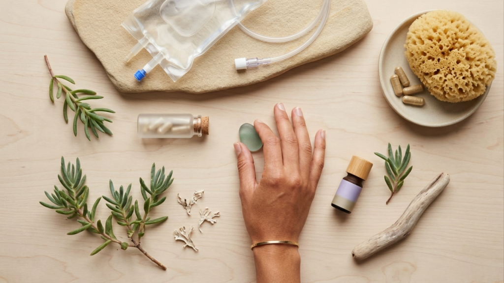 IV vitamin therapy ingredients and wellness concept in La Jolla CA