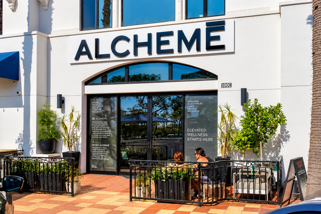 ALCHEMĒ Medical Spa La Jolla exterior on Prospect Street