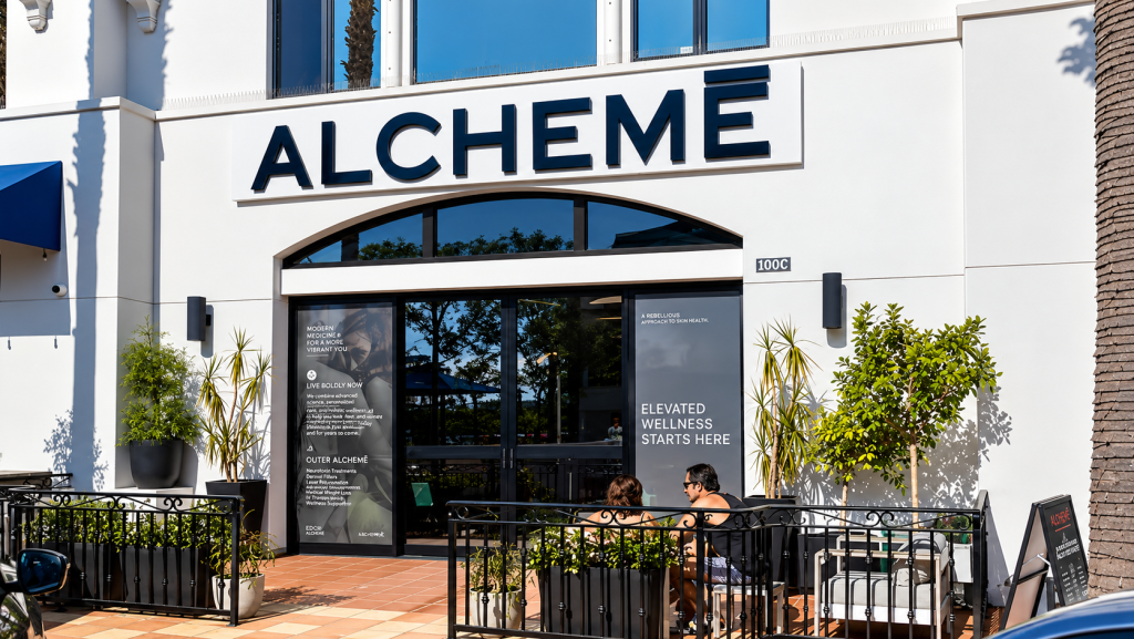 ALCHEMĒ Medical Spa La Jolla exterior on Prospect Street